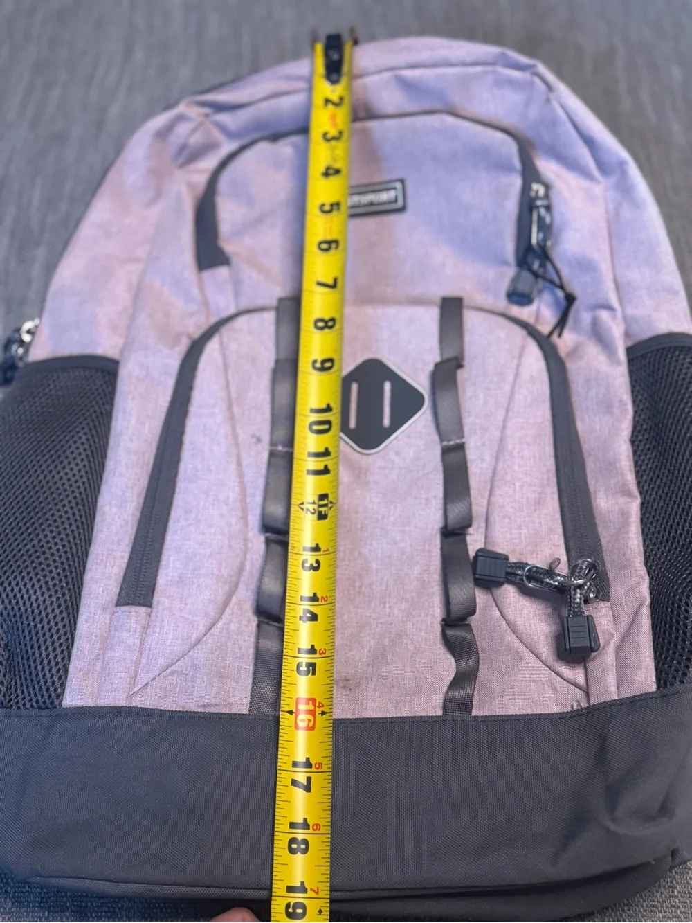 Eastsport Women's Lavender Gray Backpack with Black Accents